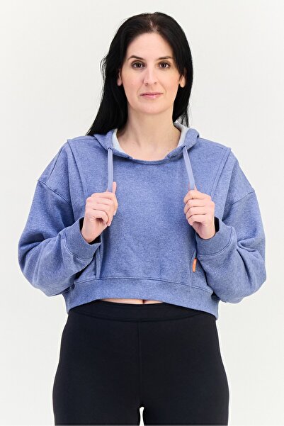 Nike Women Loose Fit Heather Long Sleeve Training Sweatshirt, Lavender