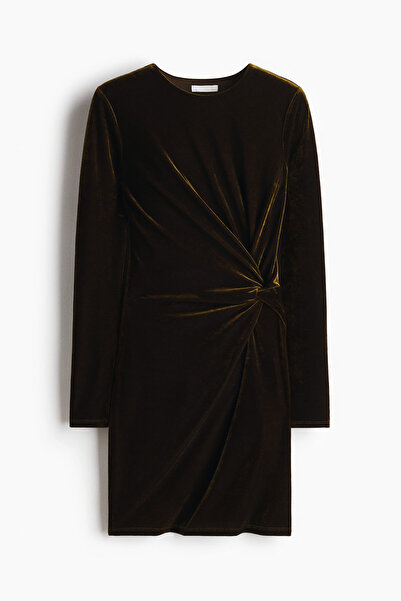 H&M Burgu Detaylı Elbise