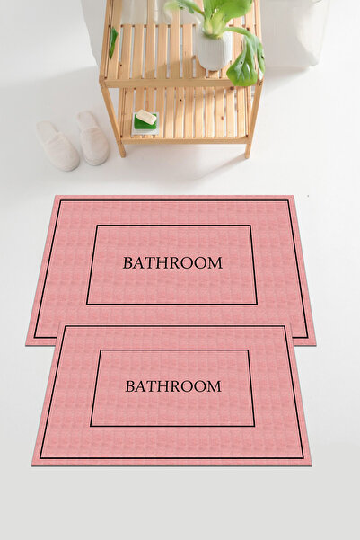 EVİMSEN Set de toaletă digital cu imprimeu pentru baie, lavabil și cu bază an...