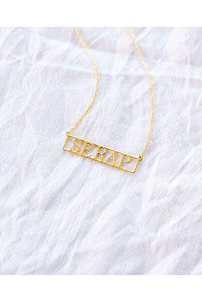 Baytek Silver Kişiselleştirilebilir Özel 925 Ayar Gümüş Kolye-14 Ayar Altın Kaplama-Doğum Günü,Yılbaşı Hediyesi