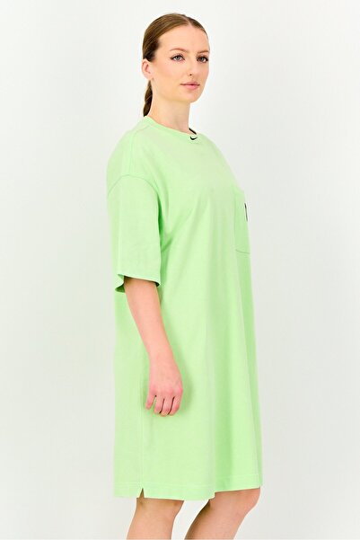 Nike Women Oversized Fit Short Sleeve Outdoor Dress, Lime Green