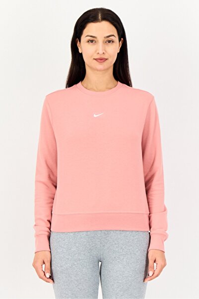 Nike Women Dri-Fit Long Sleeve Training Sweatshirt, Old Rose