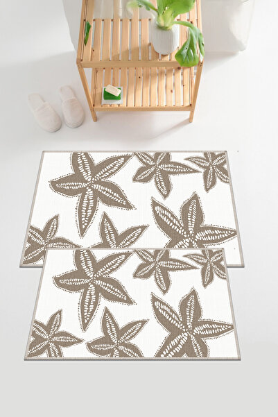 EVİMSEN Set de scaune pentru toaletă cu covoraș de baie cu stele de mare, dig...