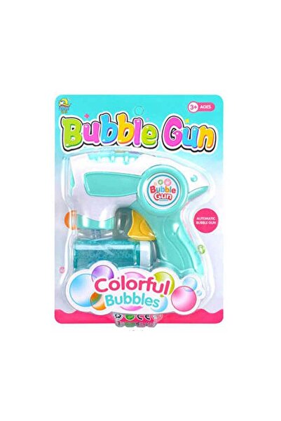 BUBBLE FUN مسدس فقاعات أزرق ملون - لعبة فقاعات ممتعة وسهلة الاستخدام للأطفال
