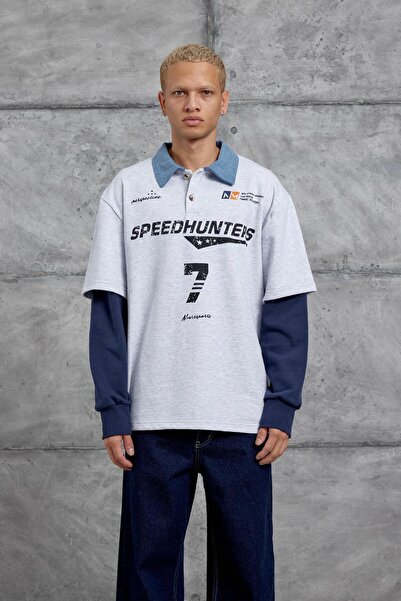 NOMARC Світшот Gri SPEEDHUNTERS BASKILI OVERSİZE