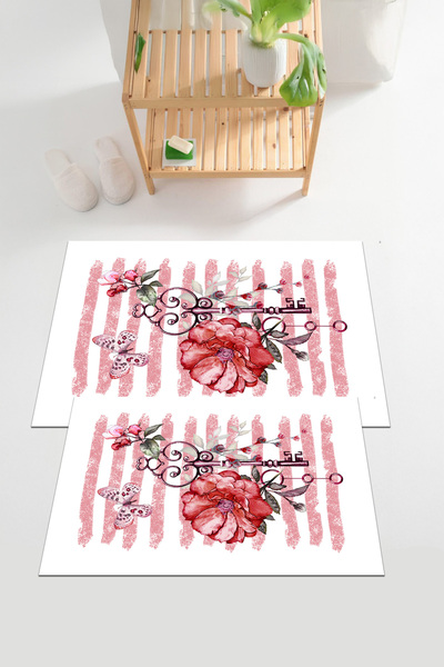 EVİMSEN طقم مقعد المرحاض الرقمي مطبوع ذو القاعدة القابلة للغسل وغير القابلة ل...