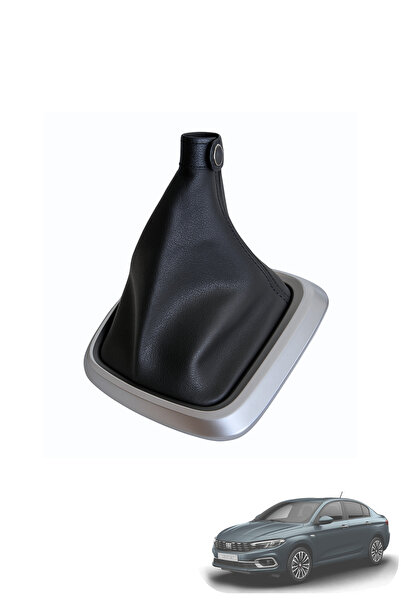 MEFAUTO Fiat Egea Compatible Gear Shift Boot with Gray Frame