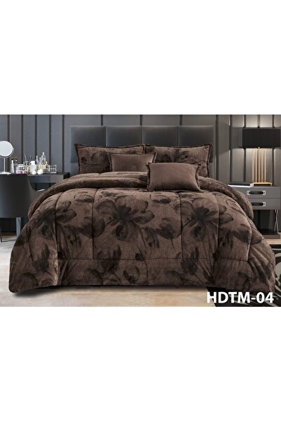 Moon Winter double bed set with velvet filling and double-sided fur, soft and warm fur, suitable for a bed measuring 200*200 cm