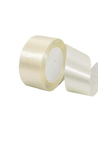 Generic لفة شريط ساتان أبيض - 38 مم × 25 ياردة