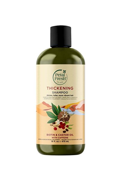 Petal Fresh Pure شامبو البيوتين وزيت الخروع لتكثيف الشعر 475 مل