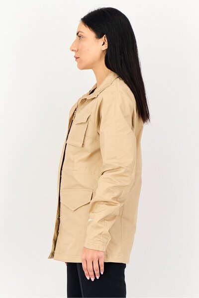 Nike Women Sportswear Fit Long Sleeve Outdoor Jacket, Beige