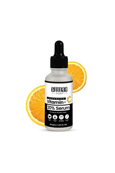 Emmas pure Vitamin C Serum 30 ml – 20% Vitamin C with Hyaluronic Acid & Aloe ...