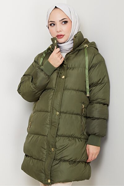 Bestenur Φουσκωτό Μπουφάν 1651 - Χακί