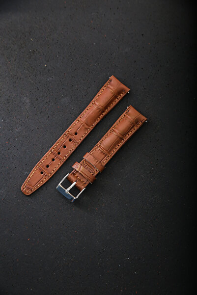 DXL حزام ساعة ذكي من الجلد الطبيعي مقاس 20 ملم