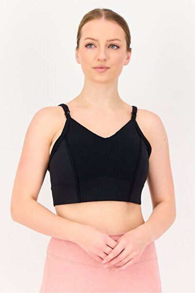 Nike Women Padded Brand Logo Yoga Sport Bra, Black