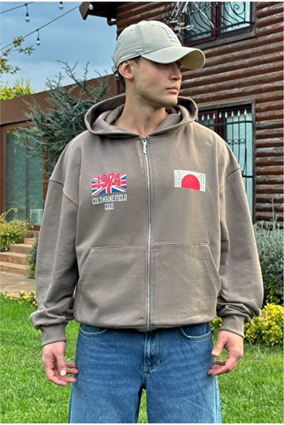 serline بريميوم وار مطبوع قصة فضفاضة زيب