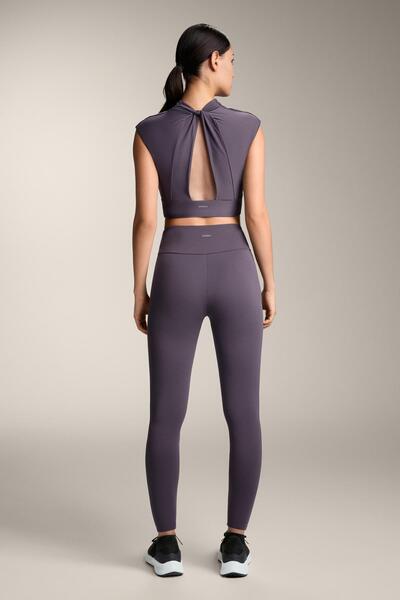 Oysho Draped neck Comfortlux tank top