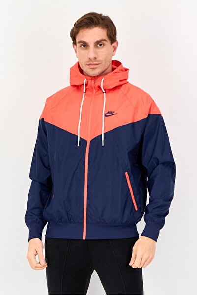 Nike Men Sportswear Fit Long Sleeve Outdoor Hooded Jacket, Multicolor