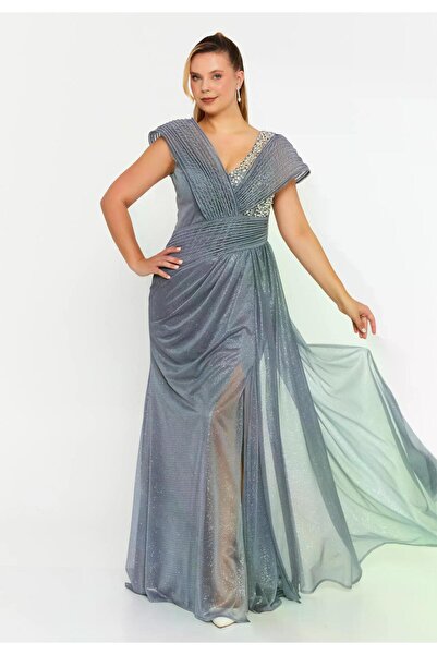 MAXXE 6133SIM İŞLEMELİ SİM TÜL ELBİSE