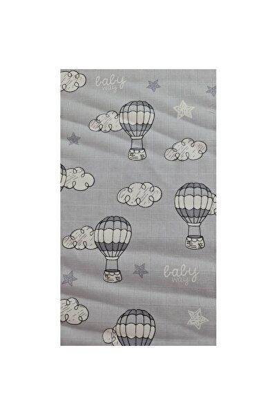 Bebe Cearșaf de muselină, set 2 buc., 120x160 cm, albastru norisori - Kreis