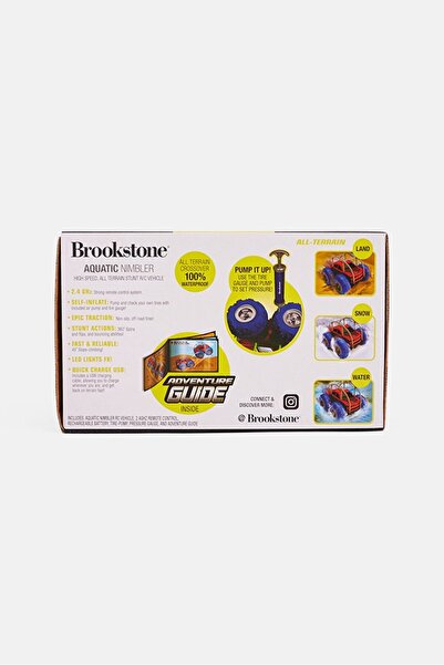 brookstone Aquatic Nimbler RC Vehicle, Red/Blue