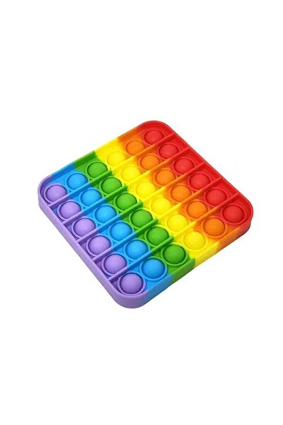 Generic لعبة قوس قزح بوب إت فيدجيت - لعبة سيليكون لتخفيف التوتر