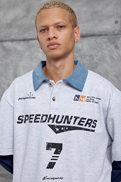 NOMARC Світшот Gri SPEEDHUNTERS BASKILI OVERSİZE