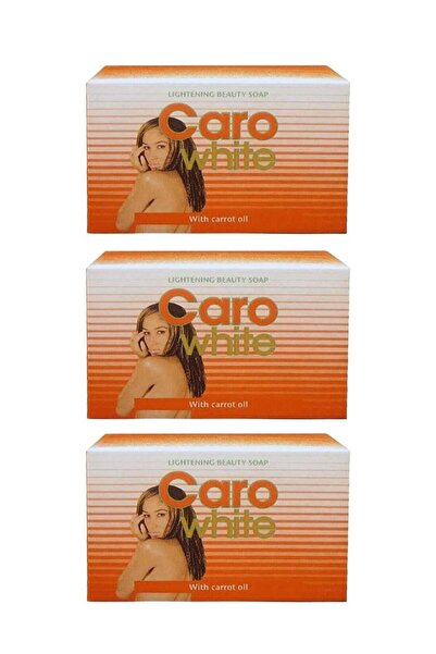 Caro White 3 قطع من صابون تفتيح البشرة بزيت الجزر 180 جرام