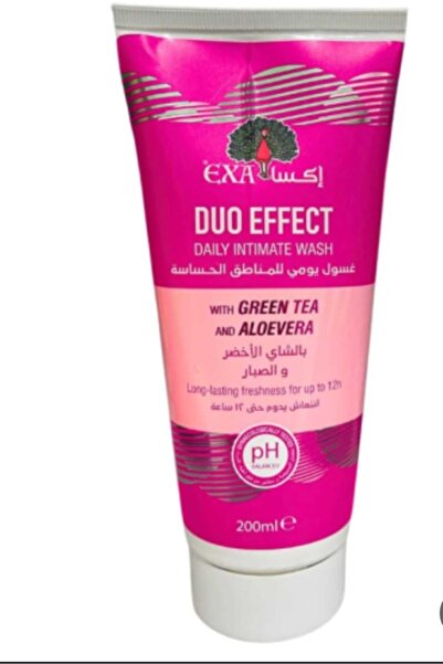 EXA غسول يومي للمنطقة الحساسة بتأثير ثنائي بالشاي الأخضر والصبار 200 مل