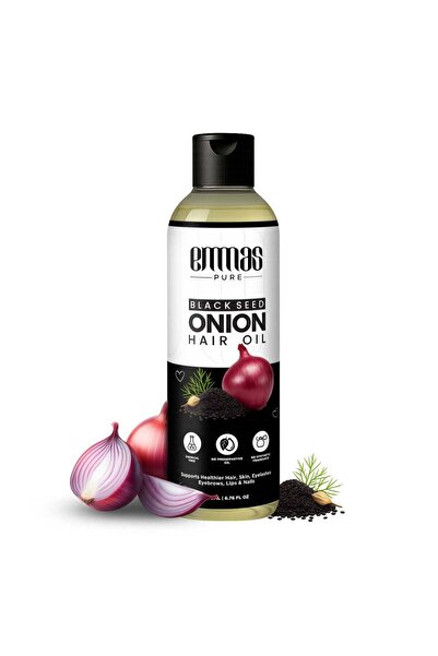 Emmas pure زيت البصل 200 مل – بصل أحمر مع حبة البركة