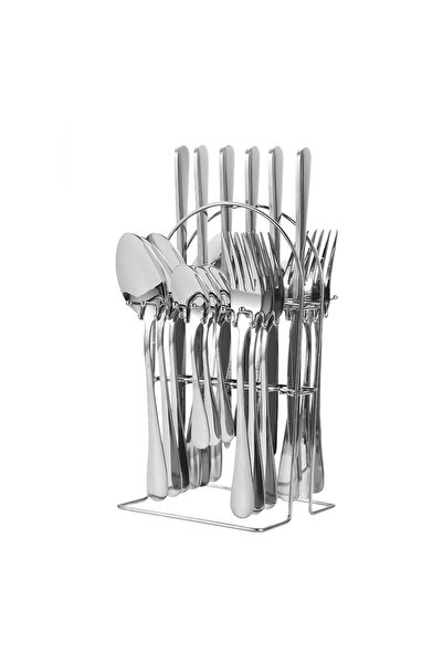 UNİBOX Stainless Steel Cutlery Set 24 Pieces, , Gift Box, Silver