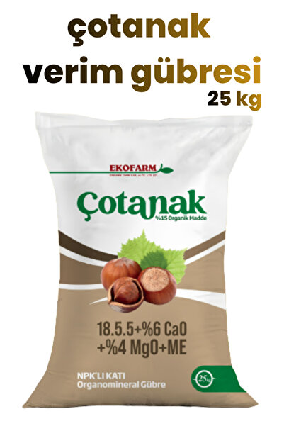 ORDU MEGA TARIM Ekofarm Akıllı Çotanak 18.5.5+6 CaO+4 MgO+15 HF+ME Verim Gübr...