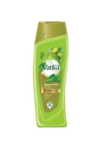 Vatika شامبو الزيتون والحناء | تغذية وحماية | لمعان طبيعي للشعر العادي