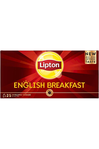 Lipton شاي الفطور الإنجليزي ٢٥ كيس شاي × ٢ غرام، علبة ٢٤ كيس شاي