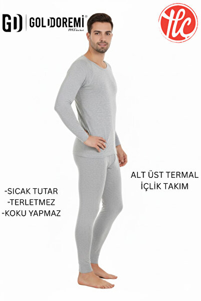 gd goldoremi Men's Warm, Anti-Sweat, Odor-Free, Long-Sleeved Thermal Underwear Set