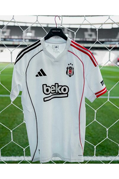 ZİLONG Be.şik,taş. Yeni Sezon Çubuklu 2025/26 Sezonu Yetişkin Kırmızı Şerit Temalı Futbol Forması