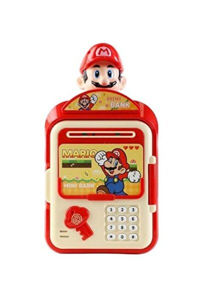 Super mario حصالة نقود صغيرة - صندوق توفير إلكتروني بكلمة مرور للأطفال