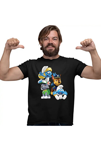 OEM Tricou Barbati Paw Patrol Strumfii Strumfita Baby Stumf