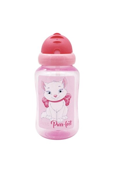 OEM Cană de dresaj cu pai, Honey Baby, Pisică, Roz, 340 ml, Plastic