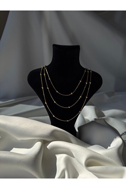 Steel Necklace Gold 45cm