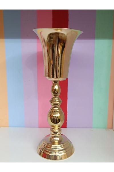 DEKOR ZÜCCACİYE HOME gold metal vazo
