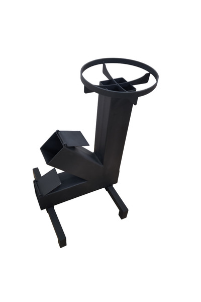 buz Sobă portabilă pe lemne, oțel carbon, dimensiuni 65,5 x 35 x 33 cm (vopsită)