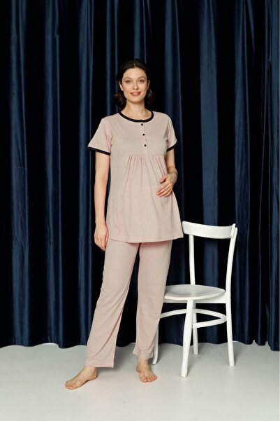 HATEX SOFT TEXTURED MATERNITY PAJAMAS SET