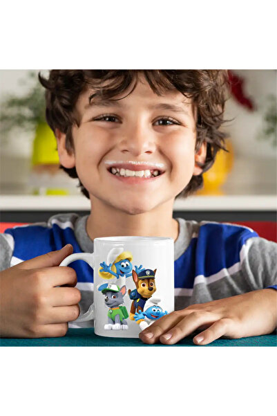 OEM Paw Patrol Smurfs Mug Smurfette Baby Smurf