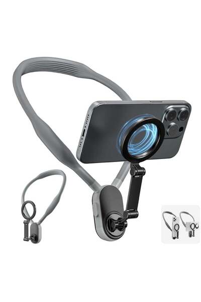 Generic Magnetic Neck Phone Holder – Hands-Free POV & Vlog Selfie Mount