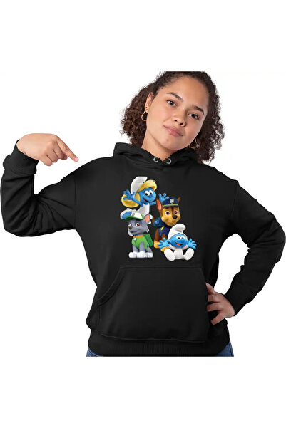 OEM Hanorac Femei Paw Patrol Strumfii Strumfita Baby Stumf