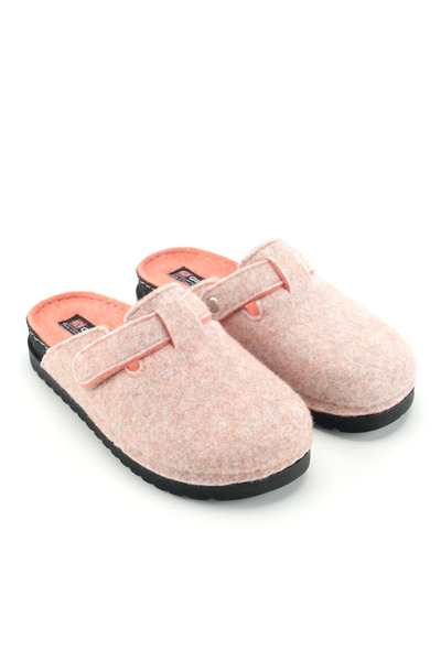 GEZER Women's Winter Comfortable Sole Velcro Adjustable Felt Home Garden Slippers