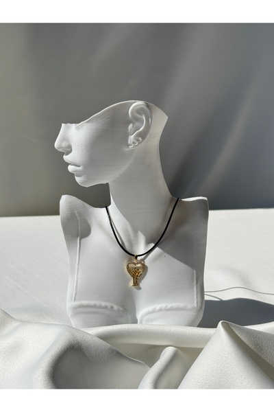 NB STEELORA Steel Lover Figure Necklace Gold 45cm