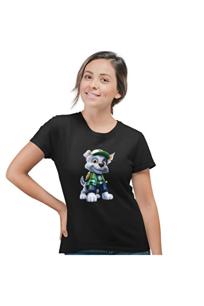 OEM Tricou Femei Paw Patrol Rocky Patrula Catelusilor Pompier