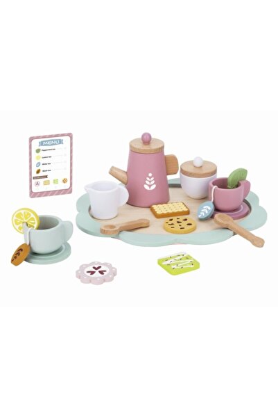 Tooky Toy Tooky Toy wooden tea set, educational toy with accessories for chil...